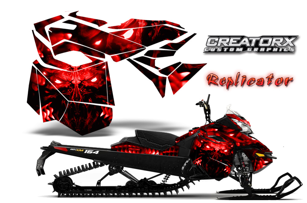 Skidoo Rev XM Graphics Kit Replicator Red